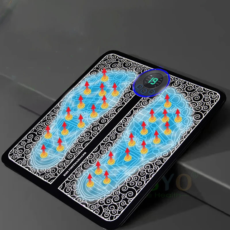 8-Mode Foot Massager Pad – 19 Levels of Relaxation & Pain Relief