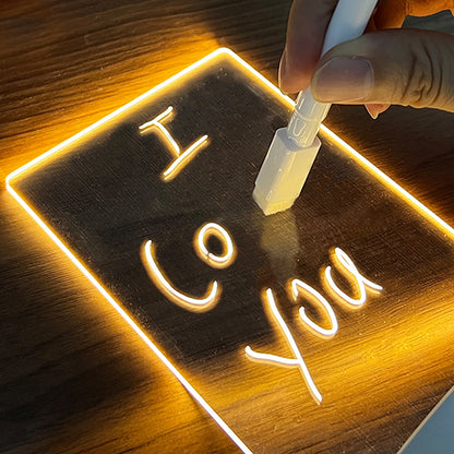 LED Message Board Night Light – Creative USB Gift & Decor!