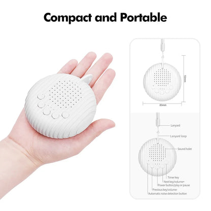 🌙 Portable White Noise Sound Machine – Better Sleep for Babies & Parents!