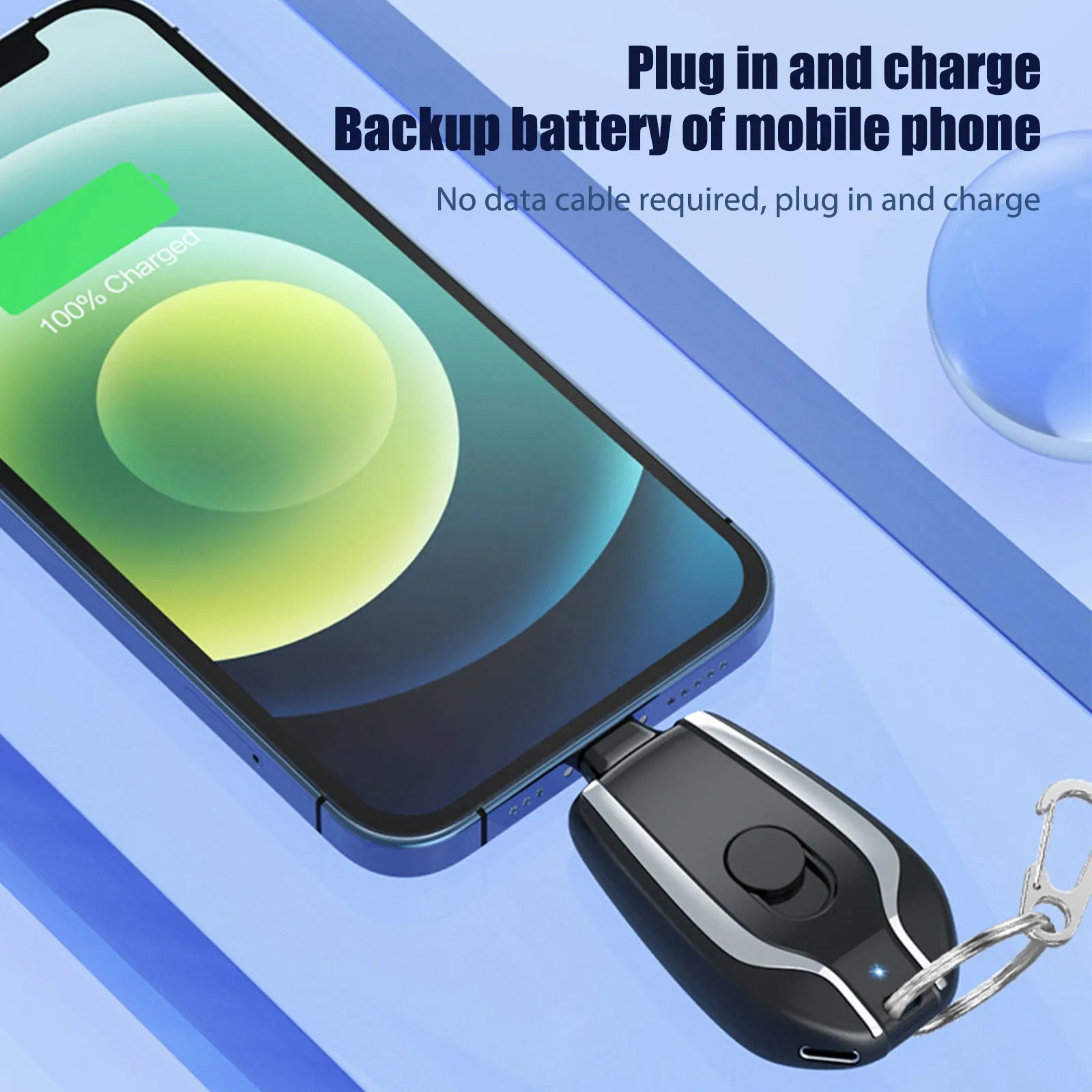 Mini Emergency Keychain Powerbank - QayyoomLux