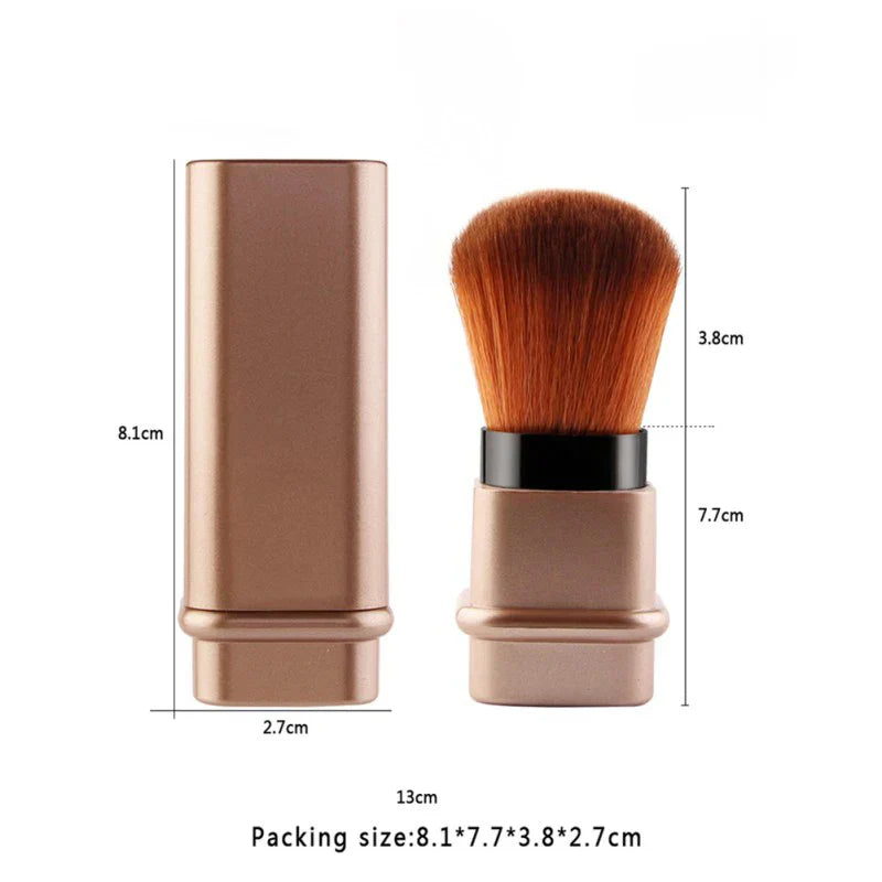 Square Retractable Blush Makeup Brush - QayyoomLux