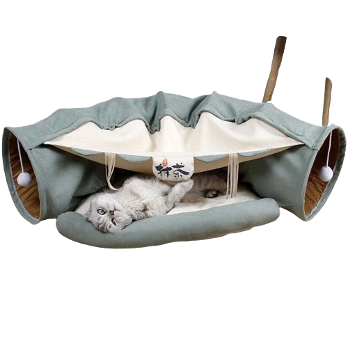 Cat Tunnel Bed - QayyoomLux