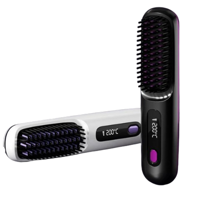 2 In 1 Hair Straightener & Curler Comb - QayyoomLux