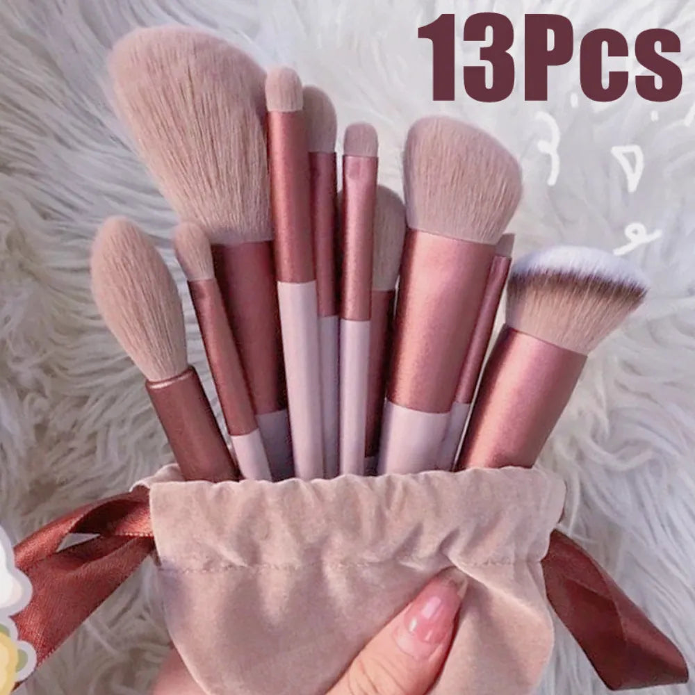 13Pcs Makeup Brush Set - QayyoomLux